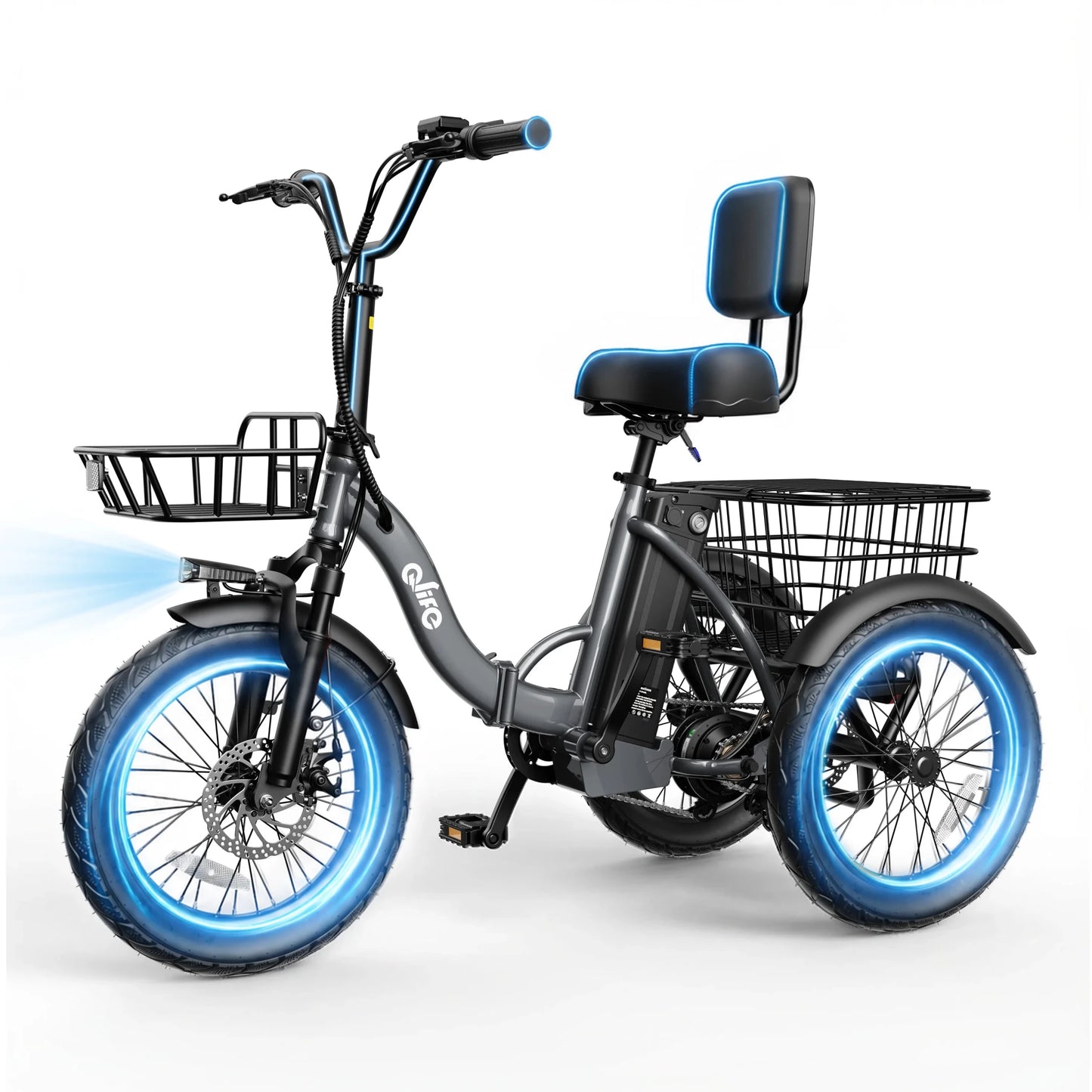 Qlife Triker 2.0 Folding Electric Trike, 1200W Motor 48V 10.4AH Removable Battery, 18''X3" Fat Tire Electric Tricycle, 18MPH Up to 50 Miles Etrike - FitHealthHavenFitHealthHavenFitHealthHaven14:691;200007763:201336106GRAYUnited StatesQlife Triker 2.0 Folding Electric Trike, 1200W Motor 48V 10.4AH Removable Battery, 18''X3" Fat Tire Electric Tricycle, 18MPH Up to 50 Miles Etrike