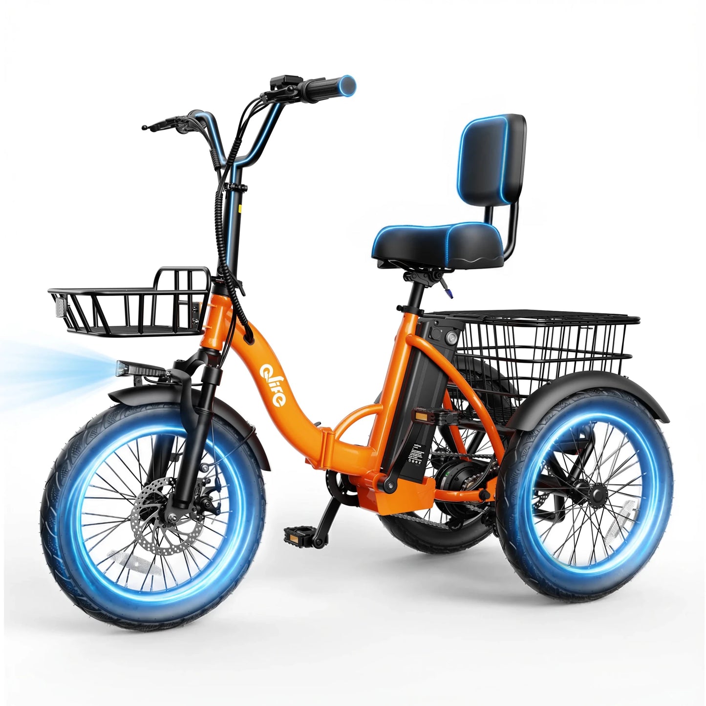 Qlife Triker 2.0 Folding Electric Trike, 1200W Motor 48V 10.4AH Removable Battery, 18''X3" Fat Tire Electric Tricycle, 18MPH Up to 50 Miles Etrike - FitHealthHavenFitHealthHavenFitHealthHaven14:350852;200007763:201336106OrangeUnited StatesQlife Triker 2.0 Folding Electric Trike, 1200W Motor 48V 10.4AH Removable Battery, 18''X3" Fat Tire Electric Tricycle, 18MPH Up to 50 Miles Etrike