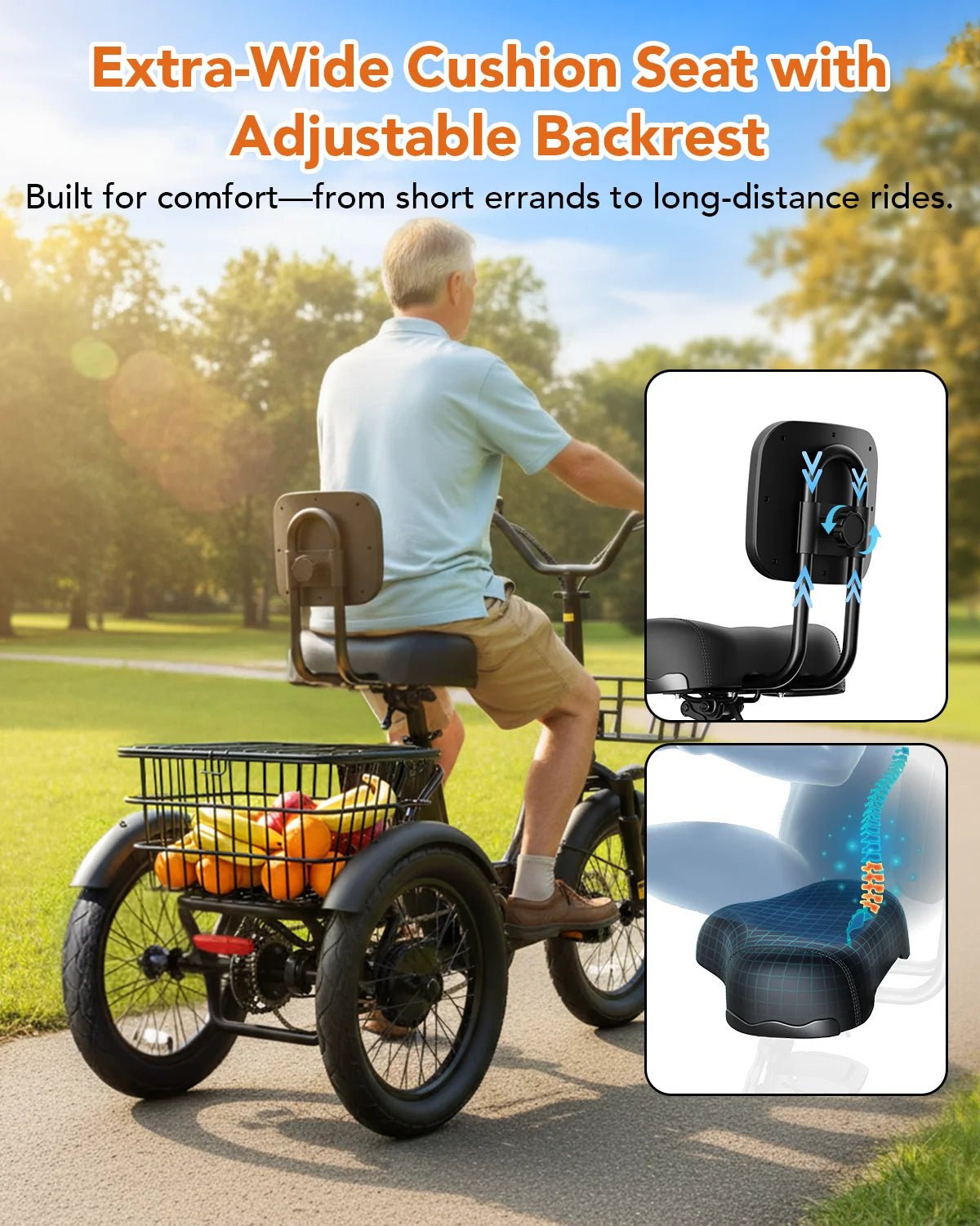 Qlife Triker 2.0 Folding Electric Trike, 1200W Motor 48V 10.4AH Removable Battery, 18''X3" Fat Tire Electric Tricycle, 18MPH Up to 50 Miles Etrike - FitHealthHavenFitHealthHavenFitHealthHaven14:173;200007763:201336106BlueUnited StatesQlife Triker 2.0 Folding Electric Trike, 1200W Motor 48V 10.4AH Removable Battery, 18''X3" Fat Tire Electric Tricycle, 18MPH Up to 50 Miles Etrike