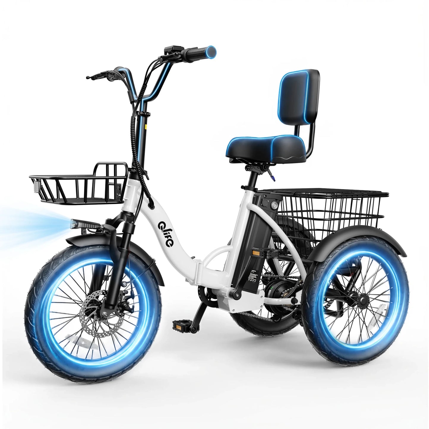 Qlife Triker 2.0 Folding Electric Trike, 1200W Motor 48V 10.4AH Removable Battery, 18''X3" Fat Tire Electric Tricycle, 18MPH Up to 50 Miles Etrike - FitHealthHavenFitHealthHavenFitHealthHaven14:200002130;200007763:201336106IvoryUnited StatesQlife Triker 2.0 Folding Electric Trike, 1200W Motor 48V 10.4AH Removable Battery, 18''X3" Fat Tire Electric Tricycle, 18MPH Up to 50 Miles Etrike