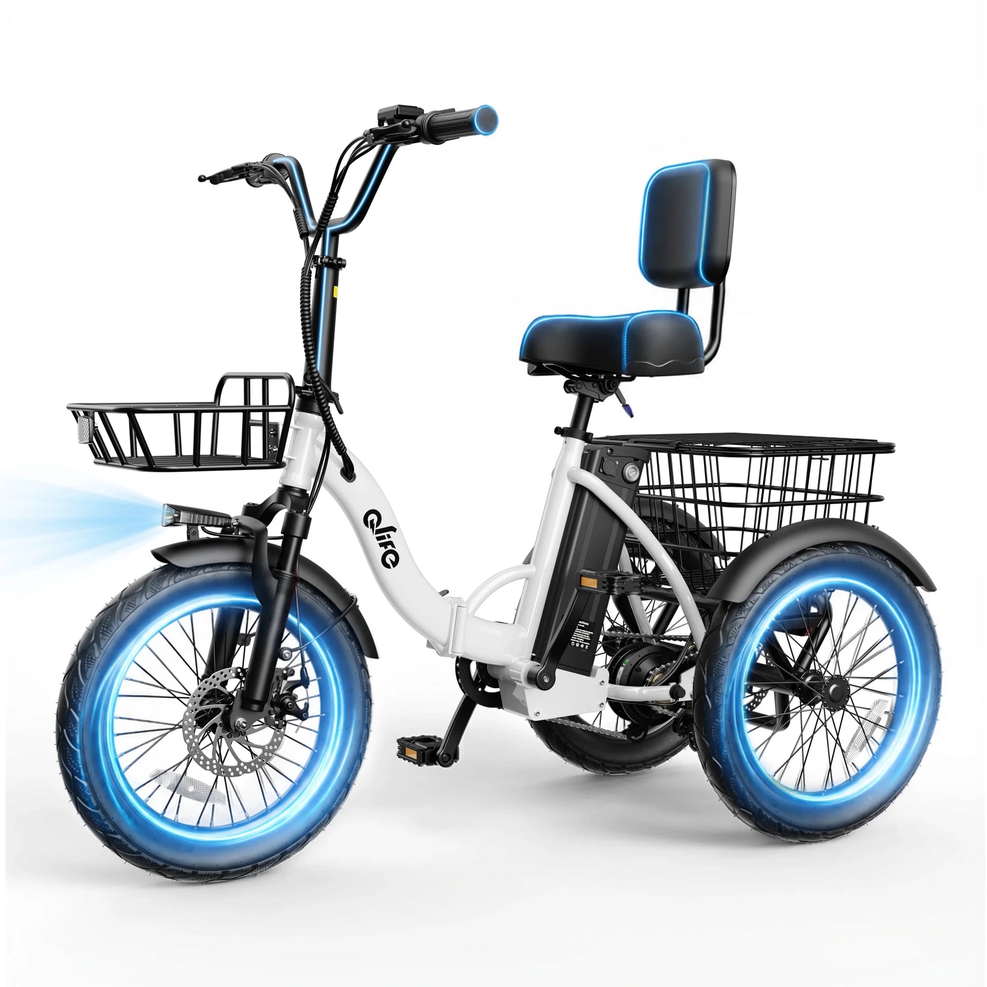 Qlife Triker 2.0 Folding Electric Trike, 1200W Motor 48V 10.4AH Removable Battery, 18''X3" Fat Tire Electric Tricycle, 18MPH Up to 50 Miles Etrike - FitHealthHavenFitHealthHavenFitHealthHaven14:200002130;200007763:201336106IvoryUnited StatesQlife Triker 2.0 Folding Electric Trike, 1200W Motor 48V 10.4AH Removable Battery, 18''X3" Fat Tire Electric Tricycle, 18MPH Up to 50 Miles Etrike