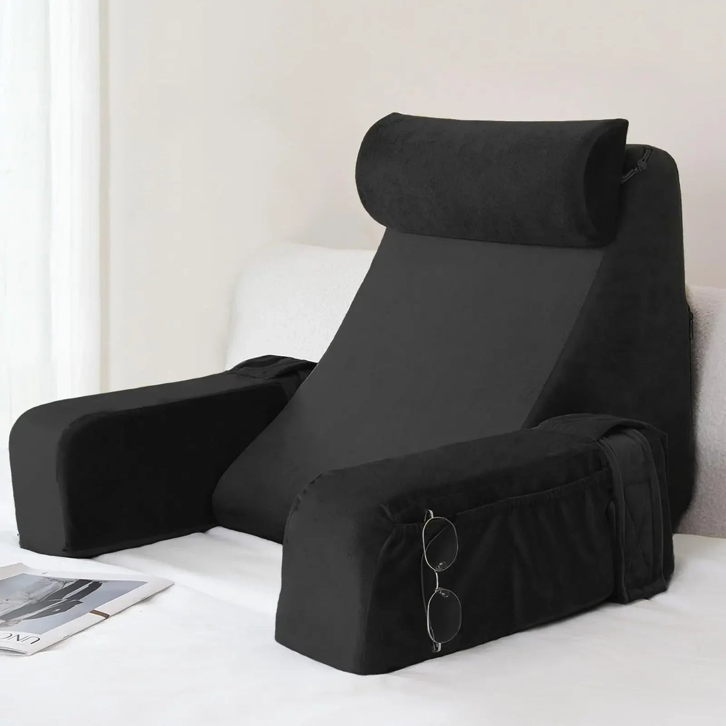 Reading Pillow for Bed Extra Large Arm Rest Pillow Memory Foam Bed Rest Pillow for Reading TV Gaming Comfort Bed Chair Cushion - FitHealthHavenFitHealthHavenFitHealthHaven14:193;5:20129899135.6x39.8x48cmblack35.6x39.8x48cmReading Pillow for Bed Extra Large Arm Rest Pillow Memory Foam Bed Rest Pillow for Reading TV Gaming Comfort Bed Chair Cushion
