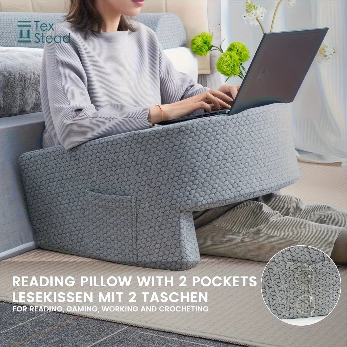 Reading Pillow for Gaming, Extra Large Arm Rest Pillow for Adult, Memory Foam Bed Rest Pillow for Reading, Working,with Rem，1 PC - FitHealthHavenFitHealthHavenFitHealthHaven14:200003699Deep Cooling;5:20129899122.4x24x11.8inchDeep Cooling22.4x24x11.8inchReading Pillow for Gaming, Extra Large Arm Rest Pillow for Adult, Memory Foam Bed Rest Pillow for Reading, Working,with Rem，1 PC