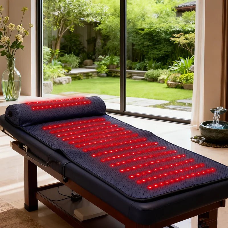 Red Light Therapy Mat with Far Infrared Heat 3D Neck Support Professional Pain Relief Massage Mat for Home Spa Use Muscle Relax - FitHealthHavenFitHealthHavenFitHealthHaven14:156091x48cm;200007763:201336100;200009209:202082807220V AU91x48cm220V AUCHINARed Light Therapy Mat with Far Infrared Heat 3D Neck Support Professional Pain Relief Massage Mat for Home Spa Use Muscle Relax
