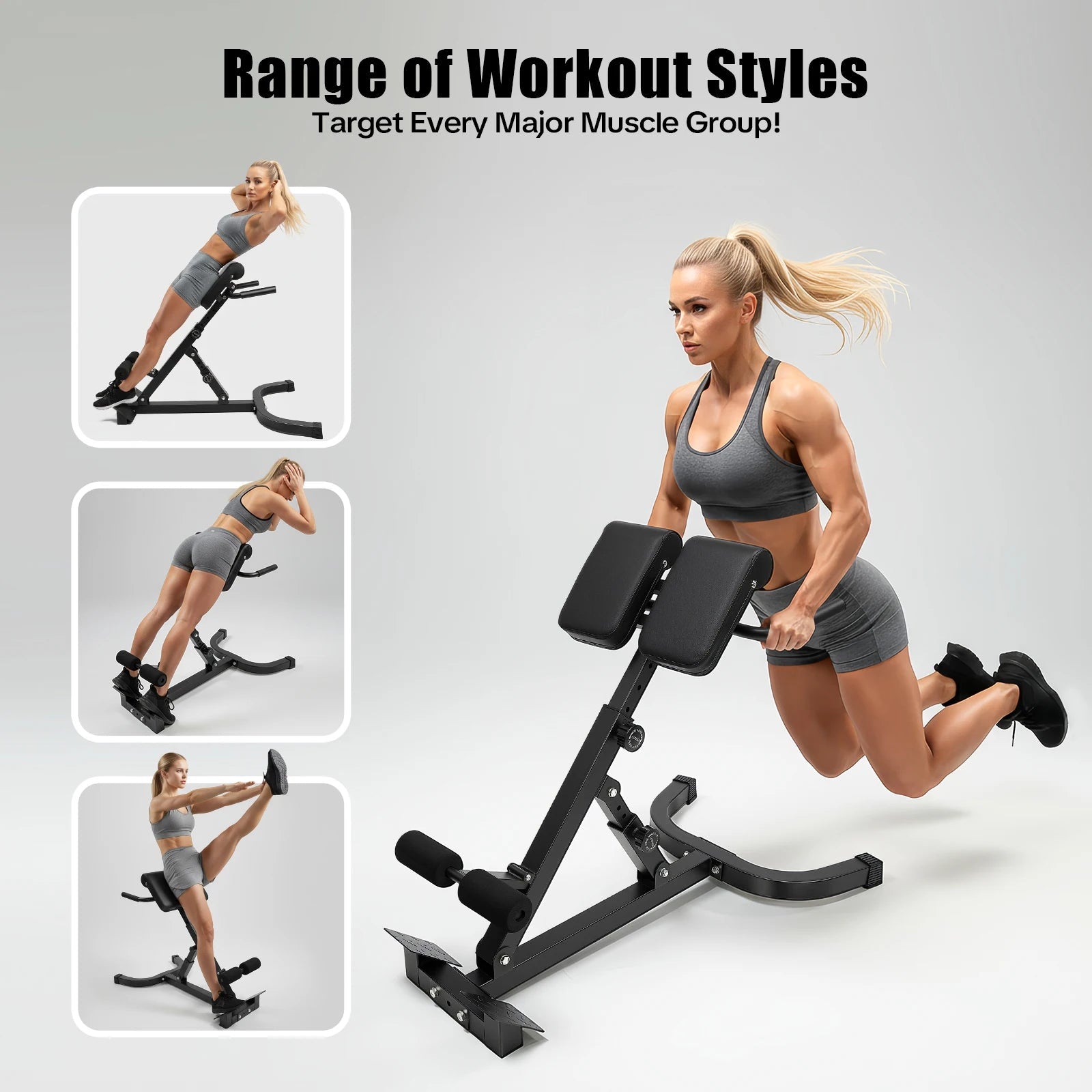 Roman Chair Back Extension Machine, 330LBS Back Extension Roman Chair Abdominal Exercise Equipment Multi-Functional - FitHealthHavenFitHealthHavenFitHealthHaven14:193black;200007763:201336106blackUnited StatesRoman Chair Back Extension Machine, 330LBS Back Extension Roman Chair Abdominal Exercise Equipment Multi-Functional