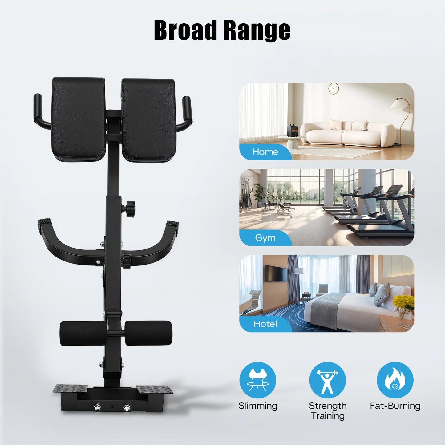Roman Chair Back Extension Machine, 330LBS Back Extension Roman Chair Abdominal Exercise Equipment Multi-Functional - FitHealthHavenFitHealthHavenFitHealthHaven14:193black;200007763:201336106blackUnited StatesRoman Chair Back Extension Machine, 330LBS Back Extension Roman Chair Abdominal Exercise Equipment Multi-Functional