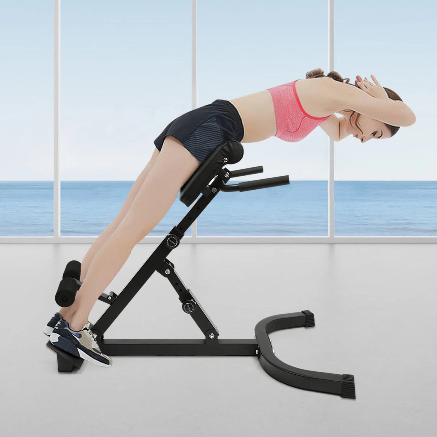 Roman Chair Back Extension Machine, 330LBS Back Extension Roman Chair Abdominal Exercise Equipment Multi-Functional - FitHealthHavenFitHealthHavenFitHealthHaven14:193black;200007763:201336106blackUnited StatesRoman Chair Back Extension Machine, 330LBS Back Extension Roman Chair Abdominal Exercise Equipment Multi-Functional