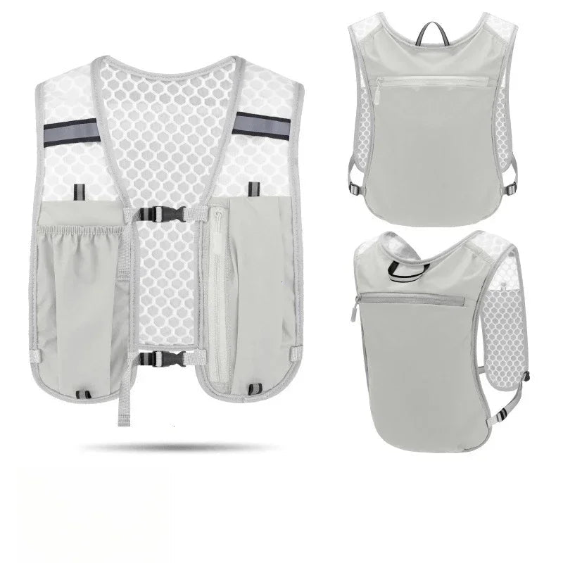 Running Water Bottle Storage Vest Lightweight Running Vest Reflective Hydration Water Chest Pack With Phone Holder Cycling Vest - FitHealthHavenFitHealthHavenFitHealthHaven14:100018753GreyGreyRunning Water Bottle Storage Vest Lightweight Running Vest Reflective Hydration Water Chest Pack With Phone Holder Cycling Vest