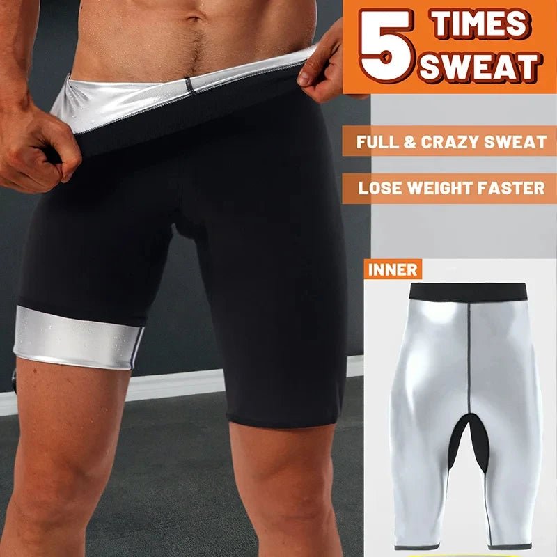 Sauna Sweat Short Pants for Men Hot Thermo Sauna Leggings Compression Hight Waist Pants Workout Body Shaper Sauna Suits - FitHealthHavenFitHealthHavenFitHealthHaven14:350853Silver;5:4183XXXLSilverXXXLSauna Sweat Short Pants for Men Hot Thermo Sauna Leggings Compression Hight Waist Pants Workout Body Shaper Sauna Suits