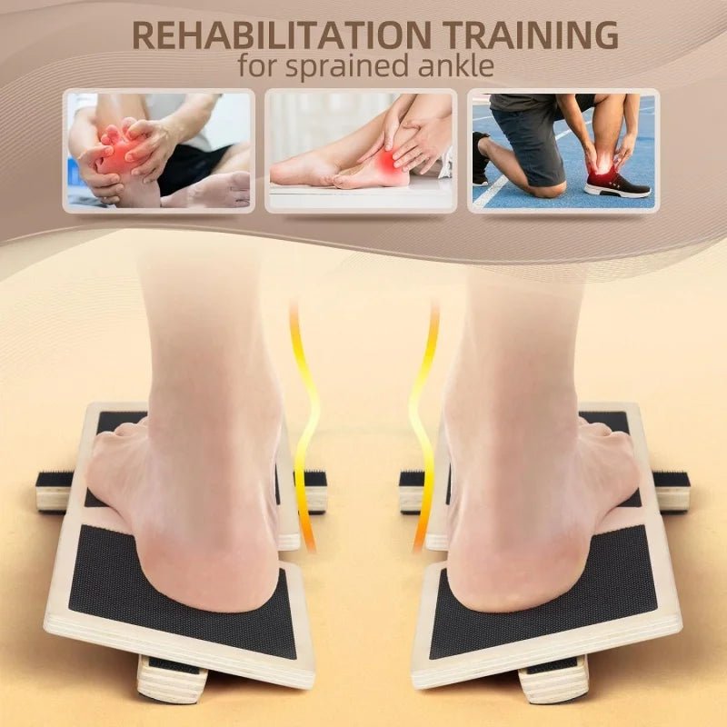 Single Foot Balance Board Ankle Strengthener Exerciser Sprained Non-slip Wood Wobble Board Physical Therapy Posture Corrector - FitHealthHavenFitHealthHavenFitHealthHaven14:291 set wood1 set woodSingle Foot Balance Board Ankle Strengthener Exerciser Sprained Non-slip Wood Wobble Board Physical Therapy Posture Corrector