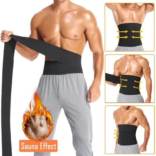 Slimming Body Shaper Waist Trainer Wrap Men Tummy Control Corset Neoprene Fat Burn Weight Loss Sauna Sweat Belt - FitHealthHavenFitHealthHavenFitHealthHaven14:173black;5:3613864 metersblack4 metersSlimming Body Shaper Waist Trainer Wrap Men Tummy Control Corset Neoprene Fat Burn Weight Loss Sauna Sweat Belt