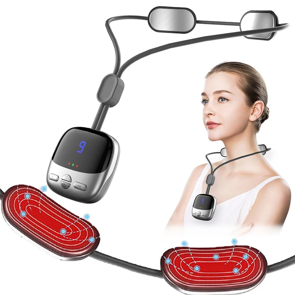 Smart Hanging Neck Massager EMS Muscle Massager Portable Hot Compress Neck and Cervical Spine Massager SPA Relaxation Treatment - FitHealthHavenFitHealthHavenFitHealthHaven14:200002130neck massager-Bneck massager-BSmart Hanging Neck Massager EMS Muscle Massager Portable Hot Compress Neck and Cervical Spine Massager SPA Relaxation Treatment
