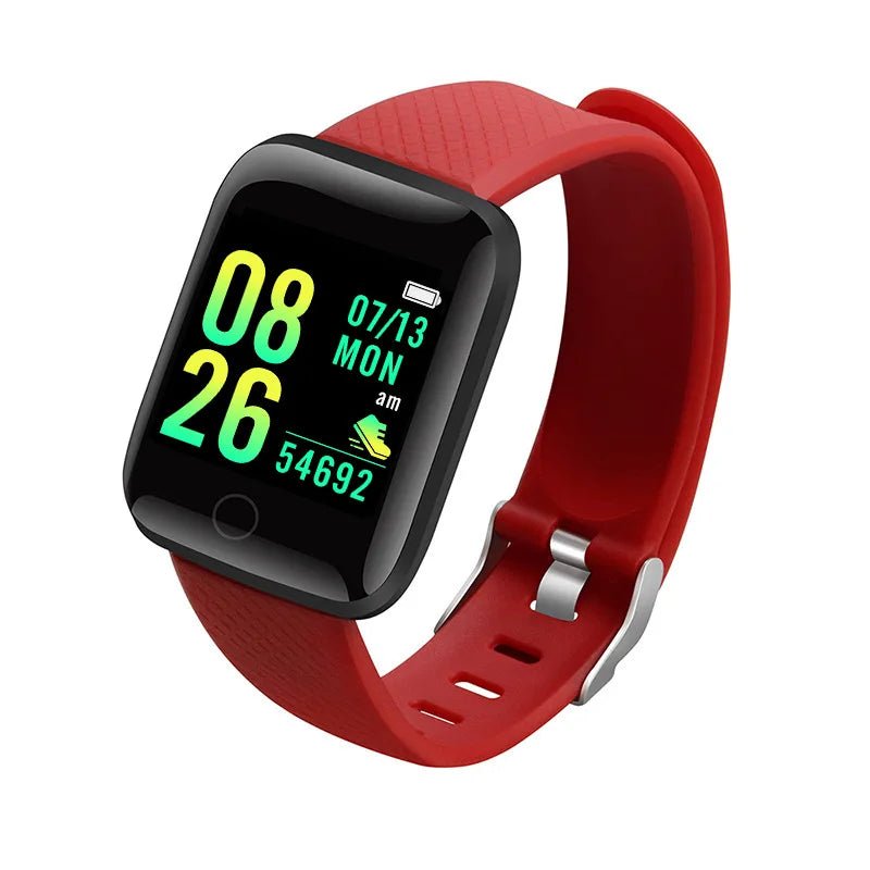 Smartwatch Men Women Wristwatches Smart Watch Message Fitness Monitor Bracelet Birthday Gift Electronic Clock For Android IOS - FitHealthHavenFitHealthHavenFitHealthHaven14:10116Plus Red116Plus RedSmartwatch Men Women Wristwatches Smart Watch Message Fitness Monitor Bracelet Birthday Gift Electronic Clock For Android IOS