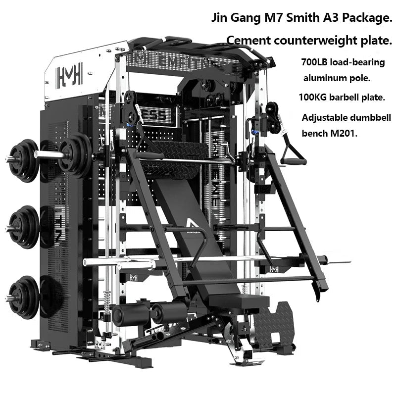 Smith machine Squat Rack Comprehensive training equipment fitness equipment Gym Home multifunctional workout multigym exercise - FitHealthHavenFitHealthHavenFitHealthHaven14:193;200007763:201336100blackCHINASmith machine Squat Rack Comprehensive training equipment fitness equipment Gym Home multifunctional workout multigym exercise