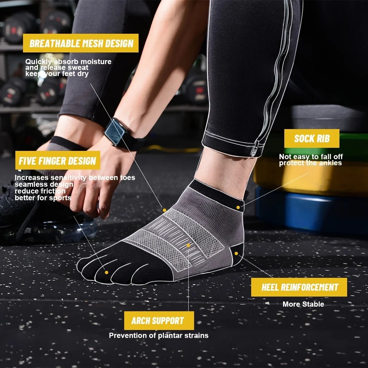 Sport Short Five Finger Socks s Breathable Comfortable Shaping Anti Friction Men's Socks With Toes Outdoor Basketball Travel - FitHealthHavenFitHealthHavenFitHealthHaven14:173Black MenBlack MenSport Short Five Finger Socks s Breathable Comfortable Shaping Anti Friction Men's Socks With Toes Outdoor Basketball Travel