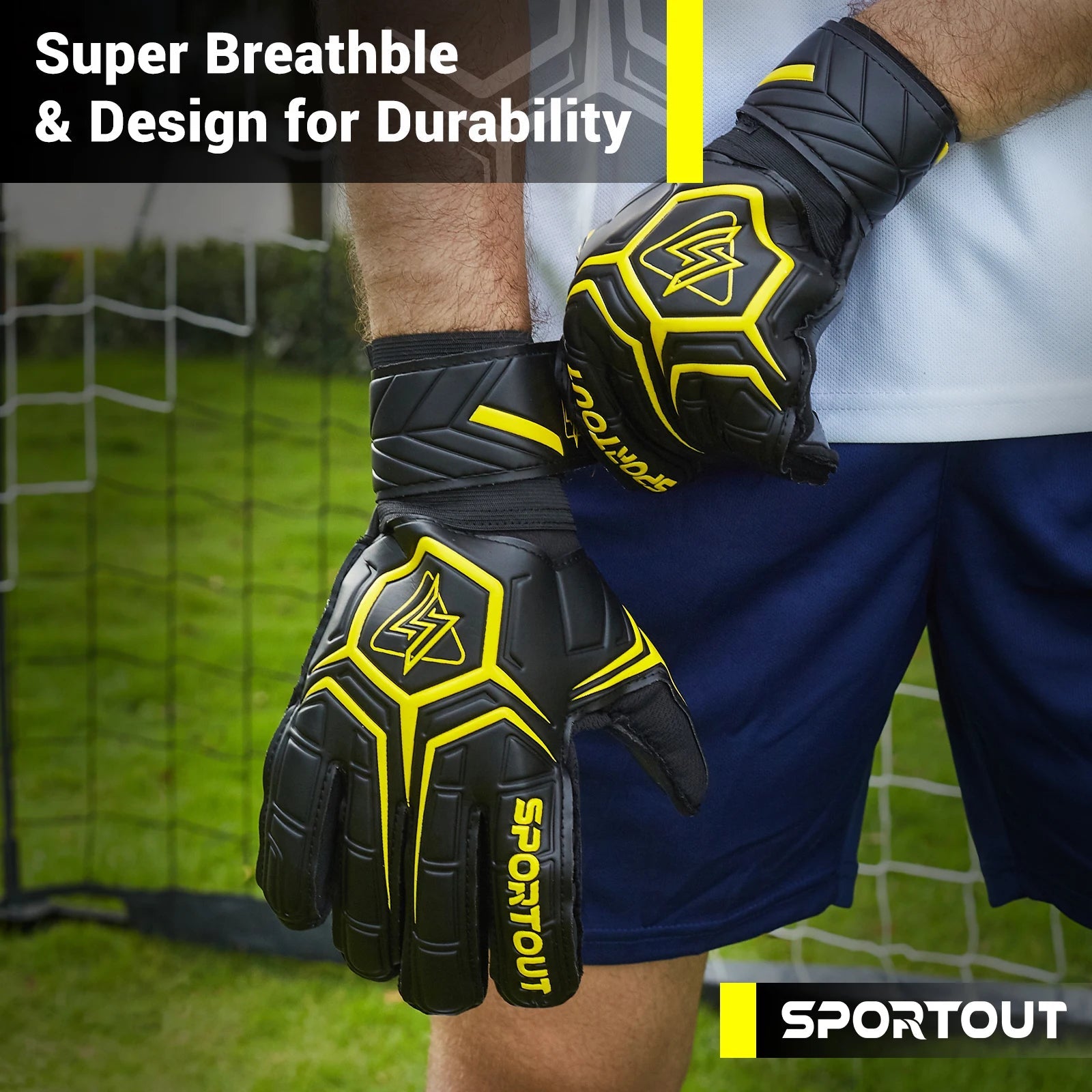 Sportout Goalie Gloves, Goalkeeper Gloves with Fingersave, Soccer Gloves, Breathable Soccer Goalie Gloves, 4mm Latex, for Kids - FitHealthHavenFitHealthHavenFitHealthHaven14:352607Yellow;325:1000140665Yellow5Sportout Goalie Gloves, Goalkeeper Gloves with Fingersave, Soccer Gloves, Breathable Soccer Goalie Gloves, 4mm Latex, for Kids