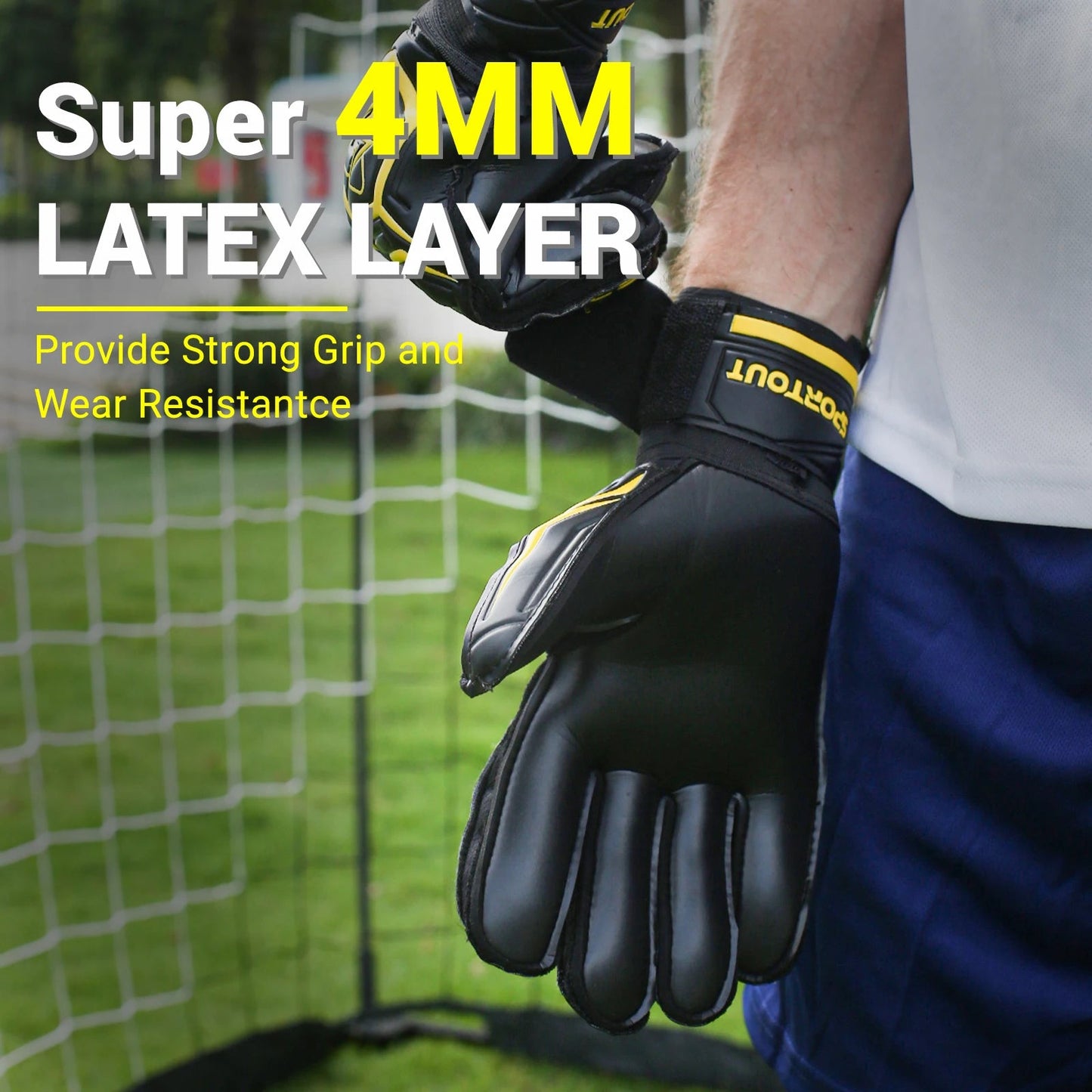Sportout Goalie Gloves, Goalkeeper Gloves with Fingersave, Soccer Gloves, Breathable Soccer Goalie Gloves, 4mm Latex, for Kids - FitHealthHavenFitHealthHavenFitHealthHaven14:352607Yellow;325:1000140665Yellow5Sportout Goalie Gloves, Goalkeeper Gloves with Fingersave, Soccer Gloves, Breathable Soccer Goalie Gloves, 4mm Latex, for Kids