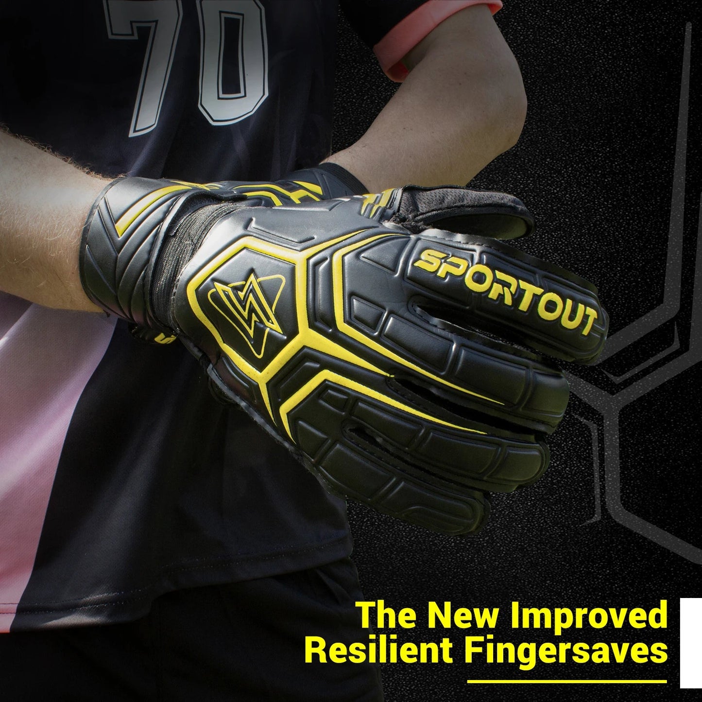 Sportout Goalie Gloves, Goalkeeper Gloves with Fingersave, Soccer Gloves, Breathable Soccer Goalie Gloves, 4mm Latex, for Kids - FitHealthHavenFitHealthHavenFitHealthHaven14:352607Yellow;325:1000140665Yellow5Sportout Goalie Gloves, Goalkeeper Gloves with Fingersave, Soccer Gloves, Breathable Soccer Goalie Gloves, 4mm Latex, for Kids