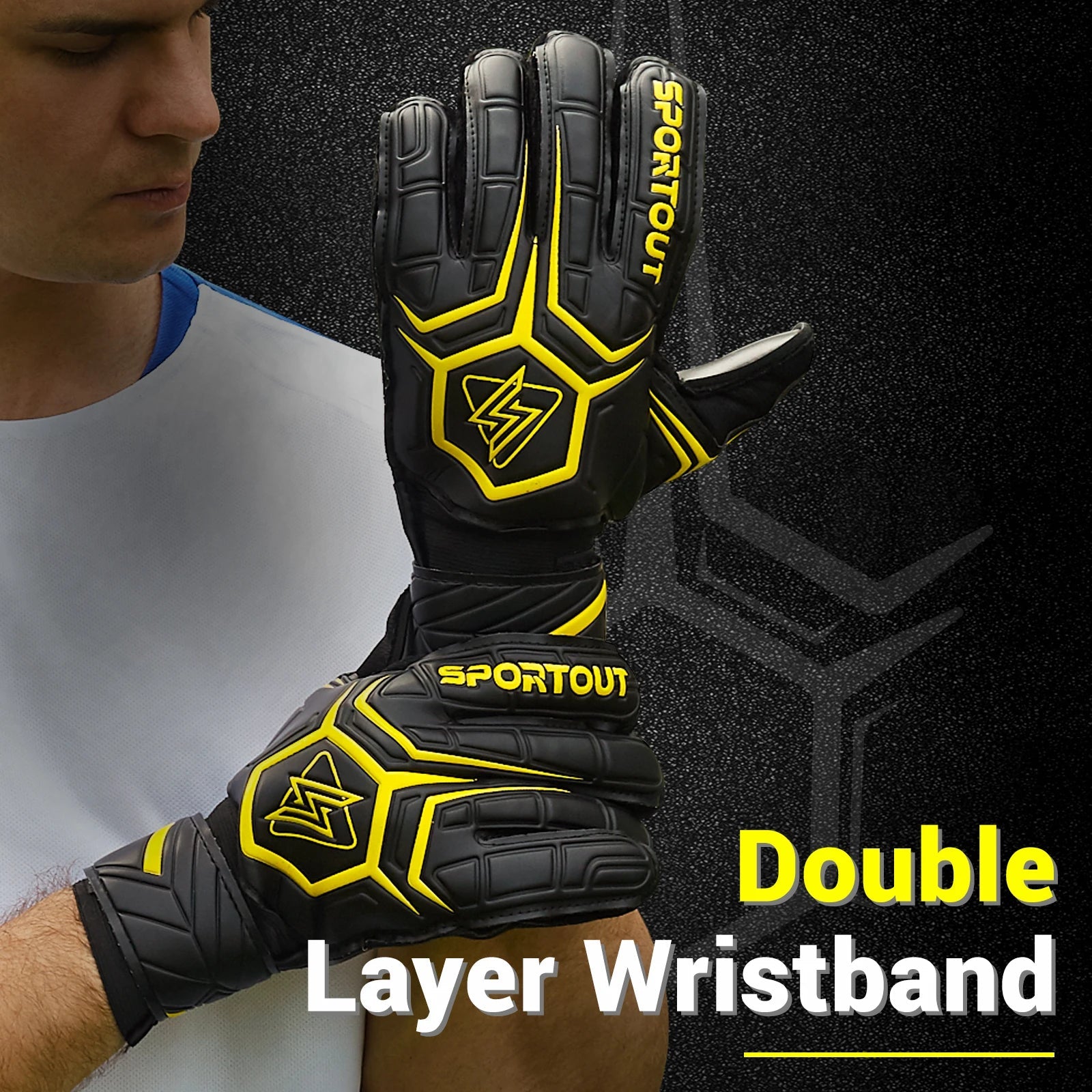 Sportout Goalie Gloves, Goalkeeper Gloves with Fingersave, Soccer Gloves, Breathable Soccer Goalie Gloves, 4mm Latex, for Kids - FitHealthHavenFitHealthHavenFitHealthHaven14:352607Yellow;325:1000140665Yellow5Sportout Goalie Gloves, Goalkeeper Gloves with Fingersave, Soccer Gloves, Breathable Soccer Goalie Gloves, 4mm Latex, for Kids