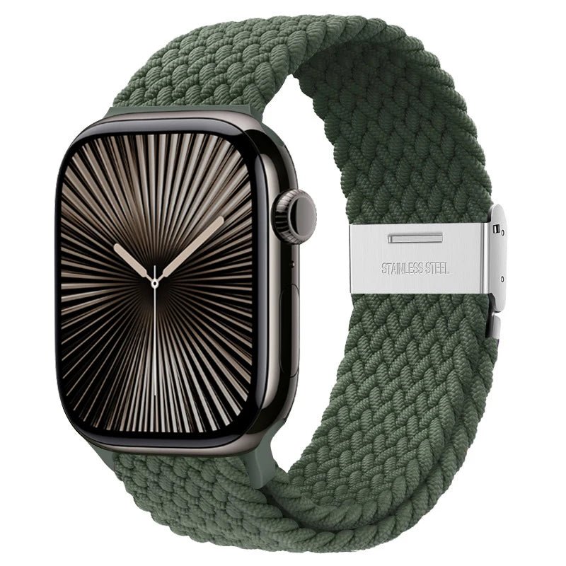 Strap For Apple watch band 46mm 45mm 44mm 49mm 40mm 41mm 42mm Braided loop correa bracelet iWatch series 10 8 9 7 5 se 6 4 Ultra - FitHealthHavenFitHealthHavenFitHealthHaven200000049:5057743953Inverness Green;200000051:10001694642 44 45 46 49 mm;200007763:201336100Inverness GreenCHINA42 44 45 46 49 mmStrap For Apple watch band 46mm 45mm 44mm 49mm 40mm 41mm 42mm Braided loop correa bracelet iWatch series 10 8 9 7 5 se 6 4 Ultra