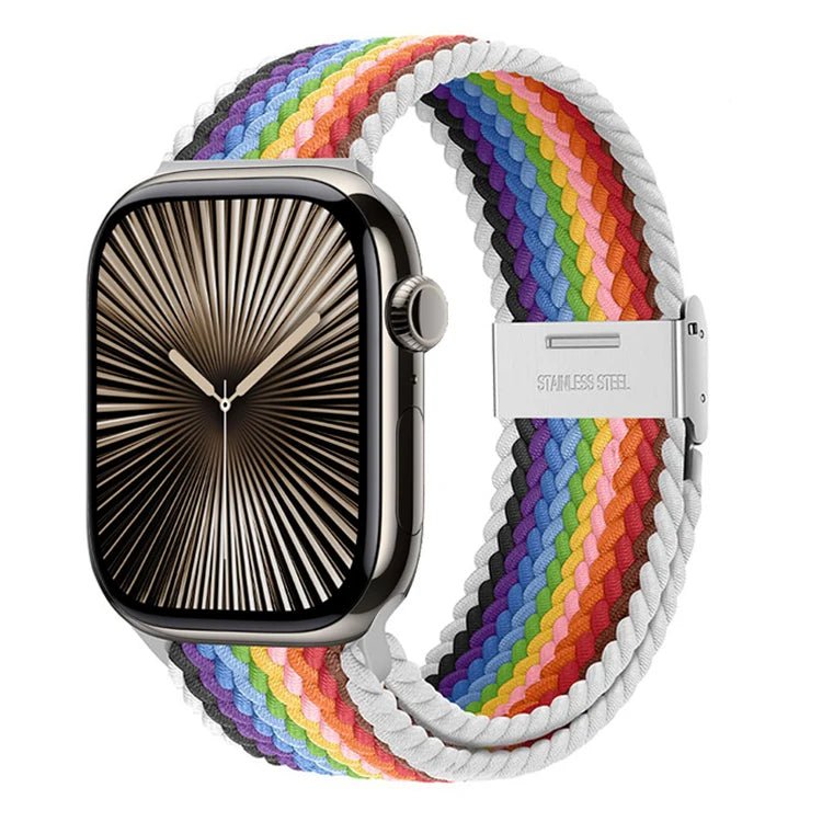 Strap For Apple watch band 46mm 45mm 44mm 49mm 40mm 41mm 42mm Braided loop correa bracelet iWatch series 10 8 9 7 5 se 6 4 Ultra - FitHealthHavenFitHealthHavenFitHealthHaven200000049:201009050pride white;200000051:10001694438 40 41 S10-42 mm;200007763:201336100pride whiteCHINA38 40 41 S10-42 mmStrap For Apple watch band 46mm 45mm 44mm 49mm 40mm 41mm 42mm Braided loop correa bracelet iWatch series 10 8 9 7 5 se 6 4 Ultra
