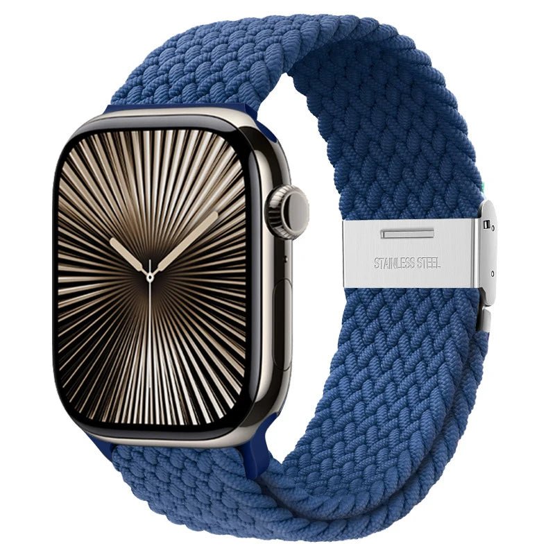 Strap For Apple watch band 46mm 45mm 44mm 49mm 40mm 41mm 42mm Braided loop correa bracelet iWatch series 10 8 9 7 5 se 6 4 Ultra - FitHealthHavenFitHealthHavenFitHealthHaven200000049:175Atlantic Blue;200000051:10001694438 40 41 S10-42 mm;200007763:201336100Atlantic BlueCHINA38 40 41 S10-42 mmStrap For Apple watch band 46mm 45mm 44mm 49mm 40mm 41mm 42mm Braided loop correa bracelet iWatch series 10 8 9 7 5 se 6 4 Ultra