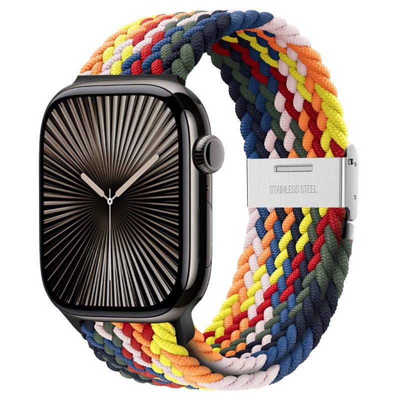Strap For Apple watch band 46mm 45mm 44mm 49mm 40mm 41mm 42mm Braided loop correa bracelet iWatch series 10 8 9 7 5 se 6 4 Ultra - FitHealthHavenFitHealthHavenFitHealthHaven200000049:350853rainbow black;200000051:10001694642 44 45 46 49 mm;200007763:201336100rainbow blackCHINA42 44 45 46 49 mmStrap For Apple watch band 46mm 45mm 44mm 49mm 40mm 41mm 42mm Braided loop correa bracelet iWatch series 10 8 9 7 5 se 6 4 Ultra