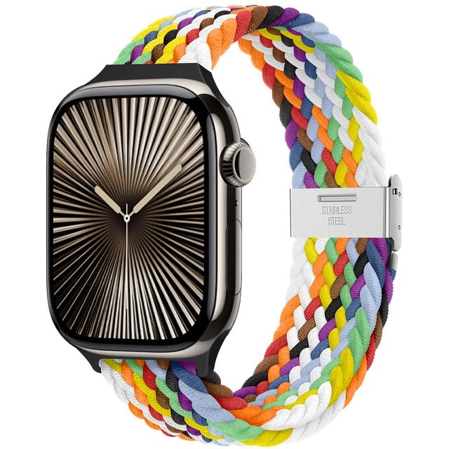 Strap For Apple watch band 46mm 45mm 44mm 49mm 40mm 41mm 42mm Braided loop correa bracelet iWatch series 10 8 9 7 5 se 6 4 Ultra - FitHealthHavenFitHealthHavenFitHealthHaven200000049:100005979Pride Edition-Slim;200000051:10001694642 44 45 46 49 mm;200007763:201336100Pride Edition-SlimCHINA42 44 45 46 49 mmStrap For Apple watch band 46mm 45mm 44mm 49mm 40mm 41mm 42mm Braided loop correa bracelet iWatch series 10 8 9 7 5 se 6 4 Ultra