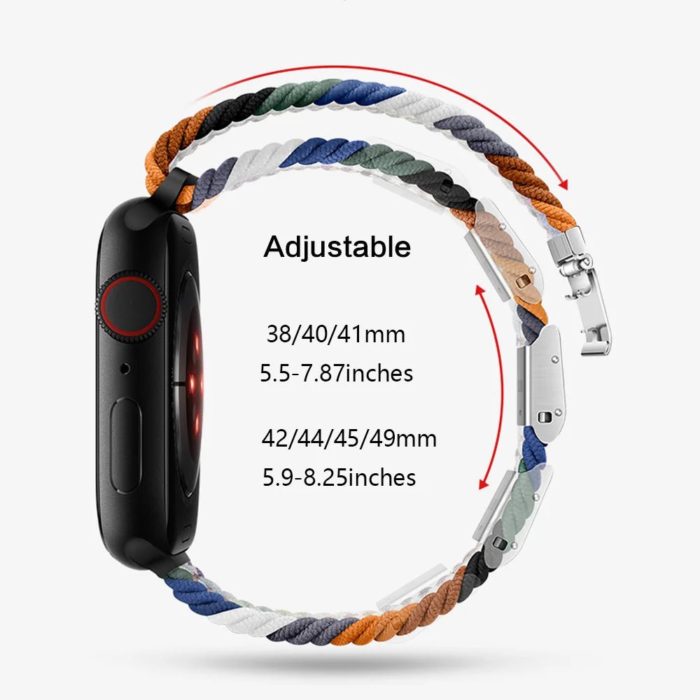 Strap For Apple watch band 46mm 45mm 44mm 49mm 40mm 41mm 42mm Braided loop correa bracelet iWatch series 10 8 9 7 5 se 6 4 Ultra - FitHealthHavenFitHealthHavenFitHealthHaven200000049:100005979Pride Edition-Slim;200000051:10001694642 44 45 46 49 mm;200007763:201336100Pride Edition-SlimCHINA42 44 45 46 49 mmStrap For Apple watch band 46mm 45mm 44mm 49mm 40mm 41mm 42mm Braided loop correa bracelet iWatch series 10 8 9 7 5 se 6 4 Ultra