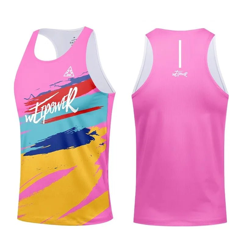 Summer Outdoor Running Sports Tank Tops Men's Women's Marathon Professional Quick Drying Sleeveless Vest Loose Crew Neck Clothes - FitHealthHavenFitHealthHavenFitHealthHaven14:1254BSCMZ-1307;5:4181BSCMZ-1307XXSSummer Outdoor Running Sports Tank Tops Men's Women's Marathon Professional Quick Drying Sleeveless Vest Loose Crew Neck Clothes