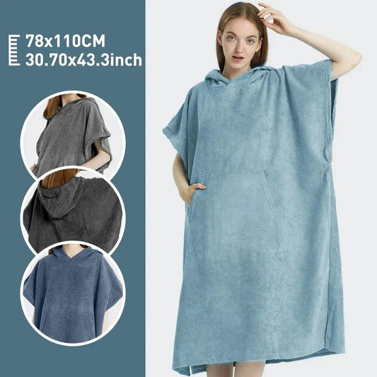 Surf Poncho Towel Poncho Quick-Dry Towel Hoodie Microfiber Beach Robe Changing Poncho Swim Towel Beach Poncho For Adults - FitHealthHavenFitHealthHavenFitHealthHaven14:691Dark Grey;5:20144670078x110cmDark Grey78x110cmSurf Poncho Towel Poncho Quick-Dry Towel Hoodie Microfiber Beach Robe Changing Poncho Swim Towel Beach Poncho For Adults