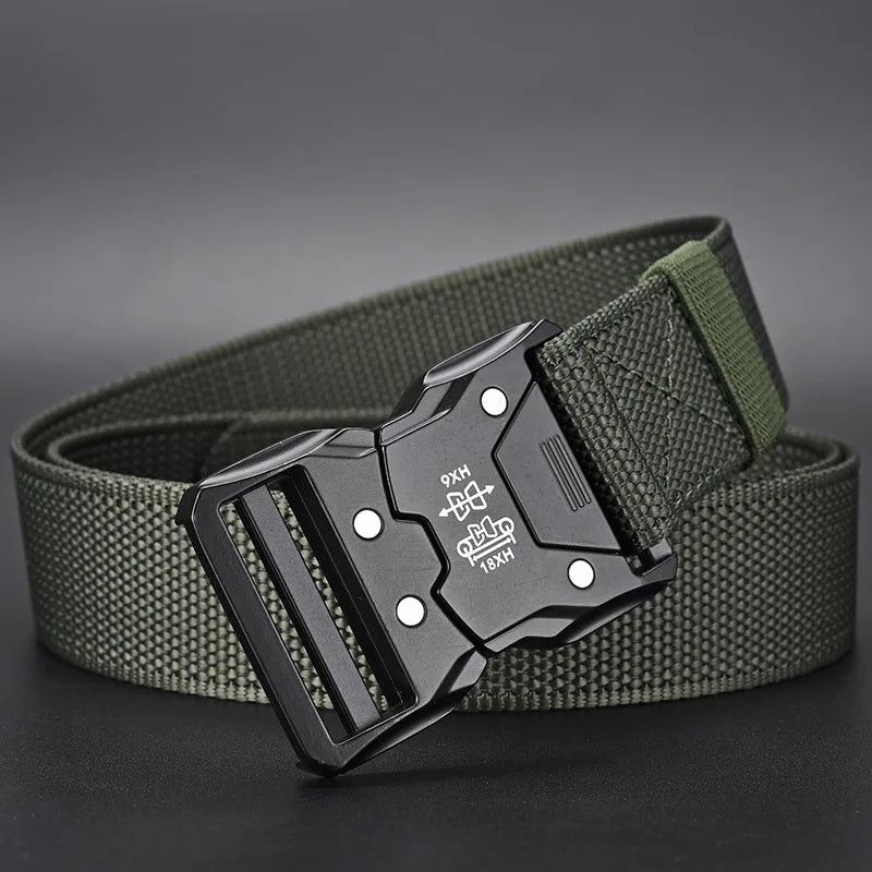 Tactical Waist Belt - Durable Automatic Buckle, Perfect for Outdoor Adventures, Unisex Accessories for Men and Women - FitHealthHavenFitHealthHavenFitHealthHaven14:193B1 green;200000858:200006543B1 green120cmTactical Waist Belt - Durable Automatic Buckle, Perfect for Outdoor Adventures, Unisex Accessories for Men and Women