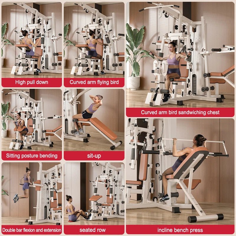 Three Person Station Multifunctional Comprehensive Fitness Equipment Topic Combination Set Indoor Large Sports Butterfly Machine - FitHealthHavenFitHealthHavenFitHealthHaven14:771;200007763:201336100BeigeCHINAThree Person Station Multifunctional Comprehensive Fitness Equipment Topic Combination Set Indoor Large Sports Butterfly Machine
