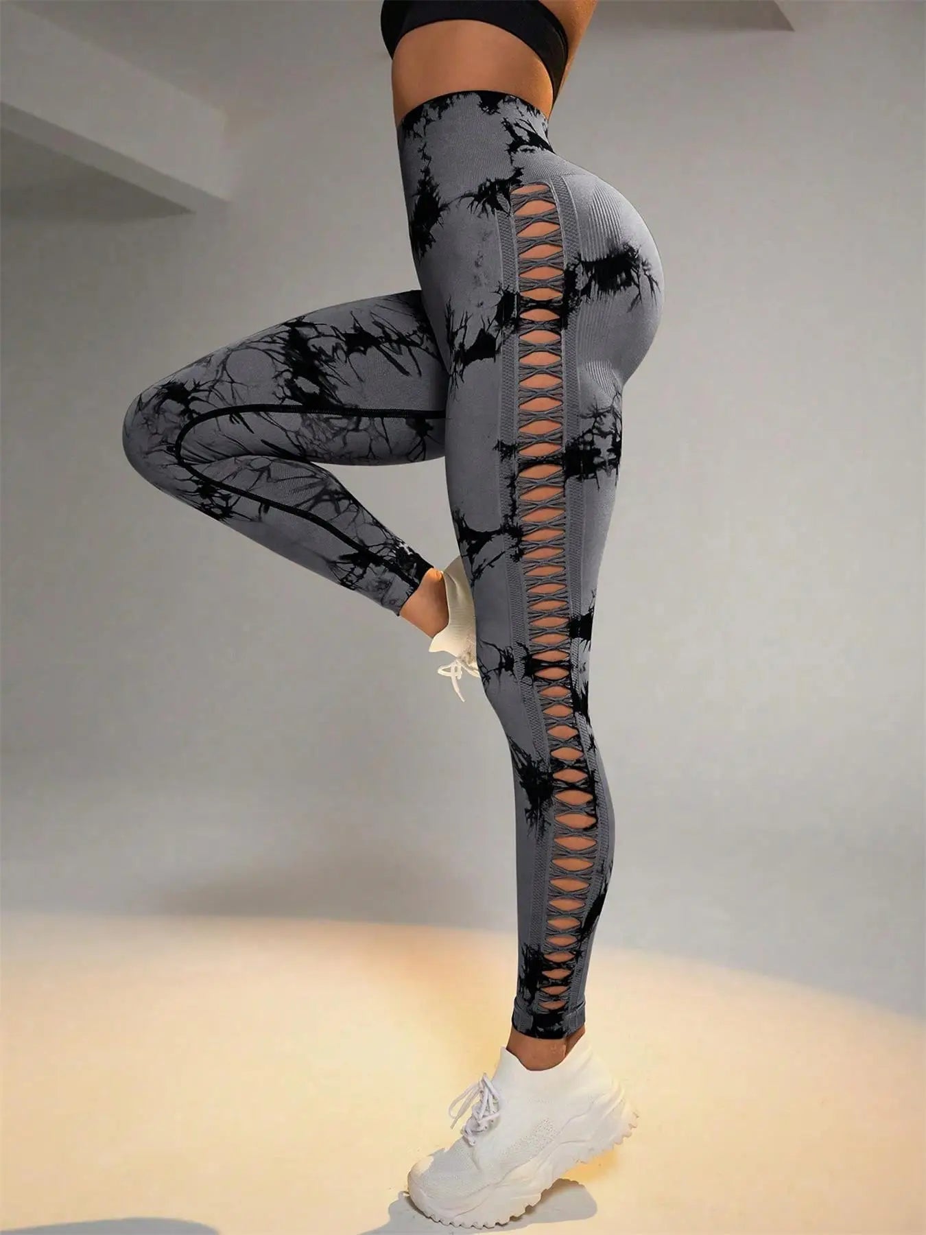 Tie Dye Seamless Leggings for Women High Waist Yoga Pants, Scrunch Butt Lifting Elastic Tights, Side mesh design - FitHealthHavenFitHealthHavenFitHealthHaven14:691dark gray;5:361385dark grayLTie Dye Seamless Leggings for Women High Waist Yoga Pants, Scrunch Butt Lifting Elastic Tights, Side mesh design