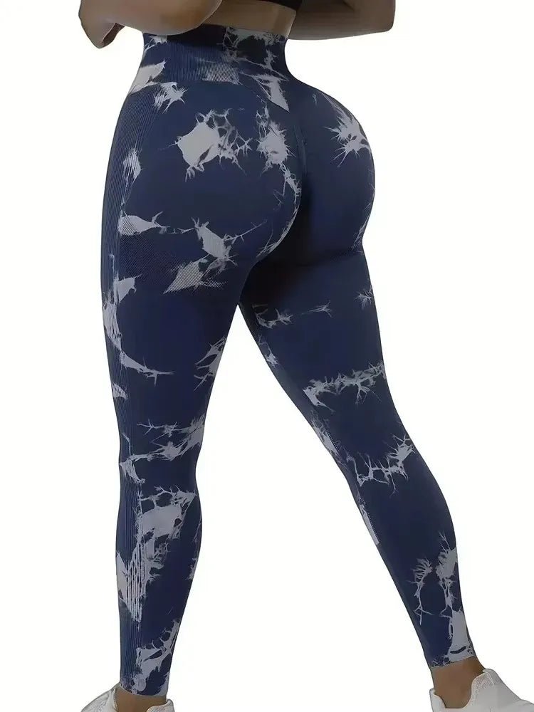 Tights Women Tie Dye Leggings High Waist Lifts Butt Tummy Control Push Up Seamless Yoga pants Ladies Workout Gym Clothing - FitHealthHavenFitHealthHavenFitHealthHaven14:201450919Blue;5:100014064BlueSTights Women Tie Dye Leggings High Waist Lifts Butt Tummy Control Push Up Seamless Yoga pants Ladies Workout Gym Clothing