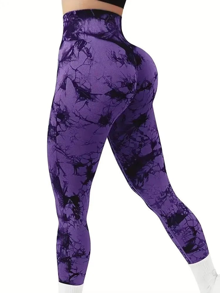 Tights Women Tie Dye Leggings High Waist Lifts Butt Tummy Control Push Up Seamless Yoga pants Ladies Workout Gym Clothing - FitHealthHavenFitHealthHavenFitHealthHaven14:933100347Purple;5:100014064PurpleSTights Women Tie Dye Leggings High Waist Lifts Butt Tummy Control Push Up Seamless Yoga pants Ladies Workout Gym Clothing