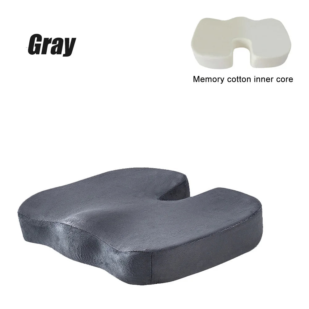 Travel Seat Cushion Memory Foam U-Shaped Pillow for Chair Cushion Pad Car Office Hip Support Massage Orthopedic Pillow - FitHealthHavenFitHealthHavenFitHealthHaven14:366GrayGrayTravel Seat Cushion Memory Foam U-Shaped Pillow for Chair Cushion Pad Car Office Hip Support Massage Orthopedic Pillow