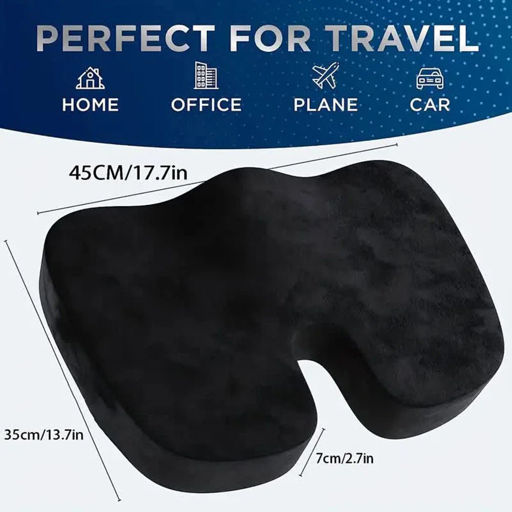 Travel Seat Cushion Memory Foam U-Shaped Pillow for Chair Cushion Pad Car Office Hip Support Massage Orthopedic Pillow - FitHealthHavenFitHealthHavenFitHealthHaven14:366GrayGrayTravel Seat Cushion Memory Foam U-Shaped Pillow for Chair Cushion Pad Car Office Hip Support Massage Orthopedic Pillow