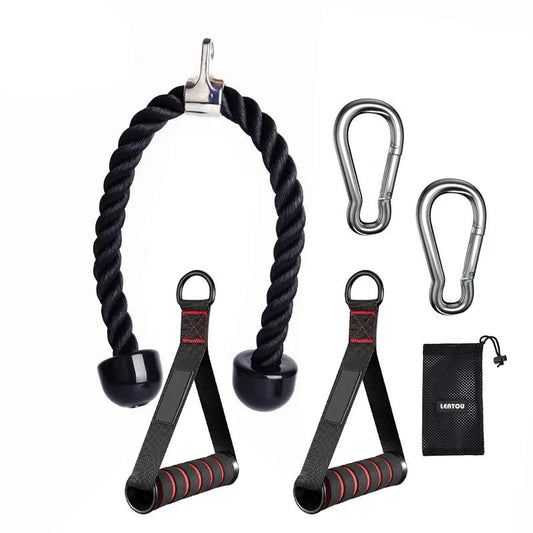 Triceps Lowering Rope Face Pull Handles Push Pull Down Cord For Biceps Back Shoulder Triceps Fitness Tension Rope Gym Accessory - FitHealthHavenFitHealthHavenFitHealthHaven14:29WGAWGATriceps Lowering Rope Face Pull Handles Push Pull Down Cord For Biceps Back Shoulder Triceps Fitness Tension Rope Gym Accessory