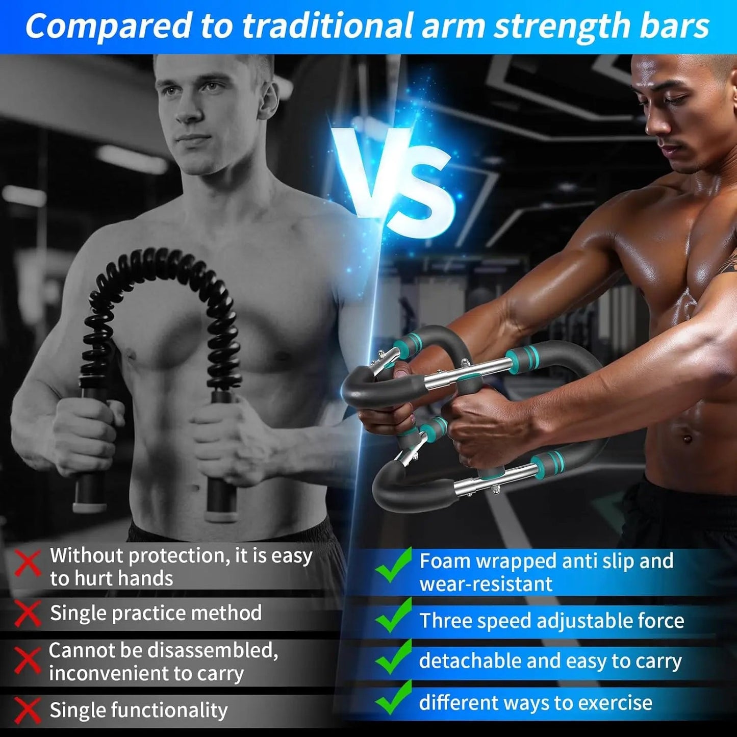 Twister arm Trainer, Adjustable Resistance (60-140 lbs) Chest Workout Equipment,Forearm Power Exercise bar , pectoralis spinalis - FitHealthHavenFitHealthHavenFitHealthHaven14:1931pcs1pcsTwister arm Trainer, Adjustable Resistance (60-140 lbs) Chest Workout Equipment,Forearm Power Exercise bar , pectoralis spinalis