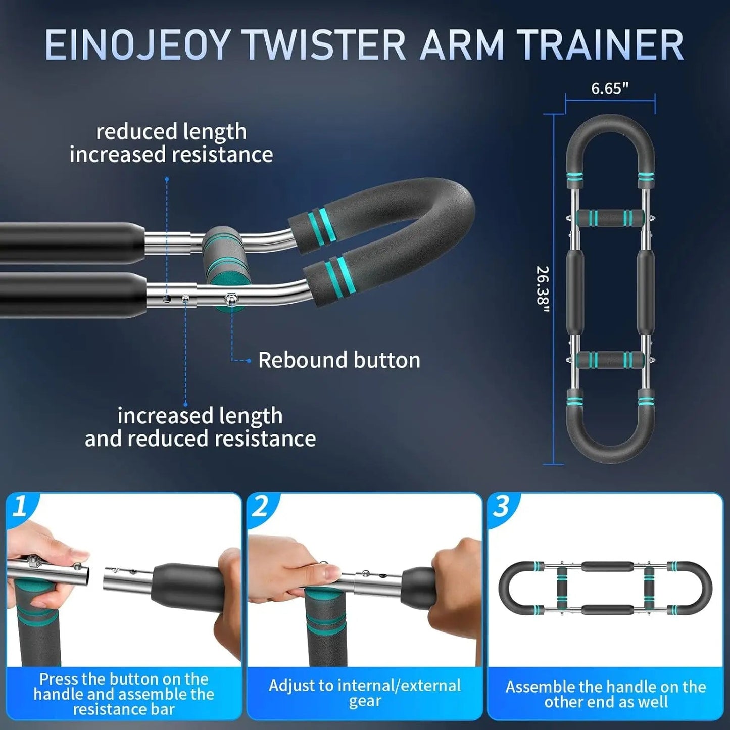 Twister arm Trainer, Adjustable Resistance (60-140 lbs) Chest Workout Equipment,Forearm Power Exercise bar , pectoralis spinalis - FitHealthHavenFitHealthHavenFitHealthHaven14:1931pcs1pcsTwister arm Trainer, Adjustable Resistance (60-140 lbs) Chest Workout Equipment,Forearm Power Exercise bar , pectoralis spinalis
