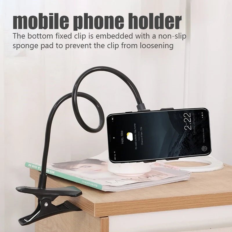 Universal Mobile Phone Holder Flexible Lazy Holder Adjustable Cell Phone Clip Home Bed Desktop Mount Bracket Smartphone Stand - FitHealthHavenFitHealthHavenFitHealthHaven14:193001001Universal Mobile Phone Holder Flexible Lazy Holder Adjustable Cell Phone Clip Home Bed Desktop Mount Bracket Smartphone Stand