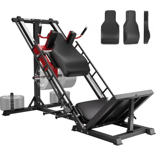 US Shipping Leg Press Hack Squat Machine with Back Support Cushion 3 in 1 Adjustable Leg Press with Quad Track Roller - FitHealthHavenFitHealthHavenFitHealthHaven200007763:201441035CNUS Shipping Leg Press Hack Squat Machine with Back Support Cushion 3 in 1 Adjustable Leg Press with Quad Track Roller