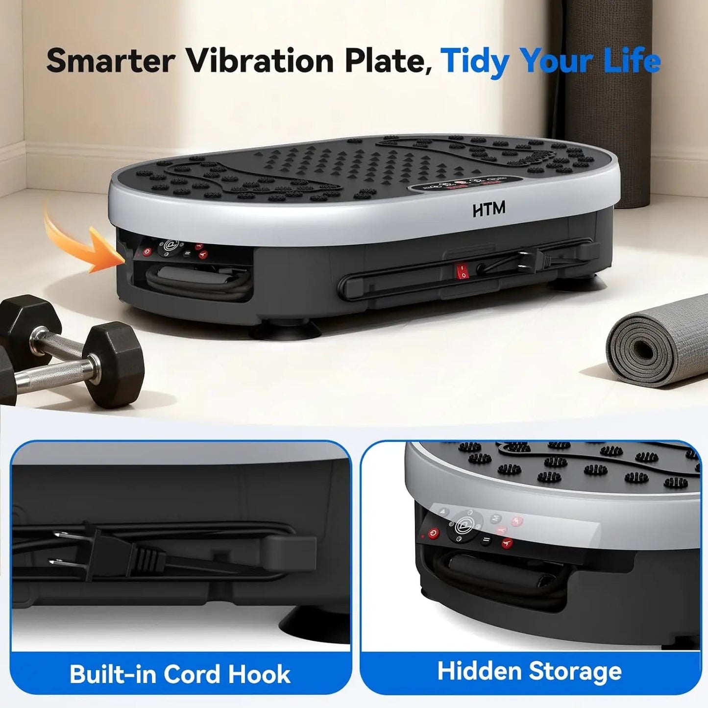 Vibration Plate Exercise Machine 120 Speed Levels 9 Preset Programs Home Fitness Equipment Weight Loss Fat Burning Muscle Toning - FitHealthHavenFitHealthHavenFitHealthHaven14:350853Silver;200007763:201336106SilverUnited StatesVibration Plate Exercise Machine 120 Speed Levels 9 Preset Programs Home Fitness Equipment Weight Loss Fat Burning Muscle Toning