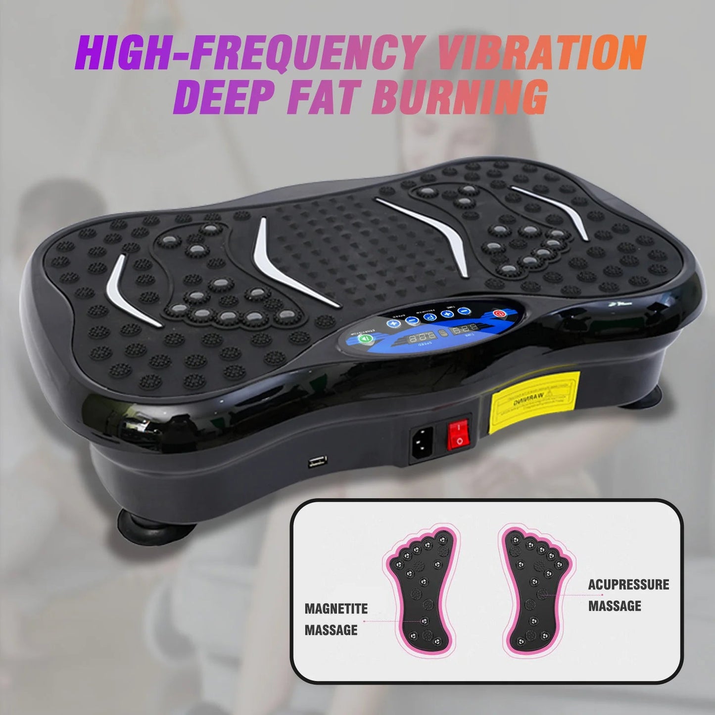 Vibration Plate Exercise Machine Fat-Burning Full Body Workout Power Vibration n Resistance Bands Fitness Equipmen Weight Loss - FitHealthHavenFitHealthHavenFitHealthHaven14:193With Bluetooth;200007763:201336106With BluetoothUnited StatesVibration Plate Exercise Machine Fat-Burning Full Body Workout Power Vibration n Resistance Bands Fitness Equipmen Weight Loss