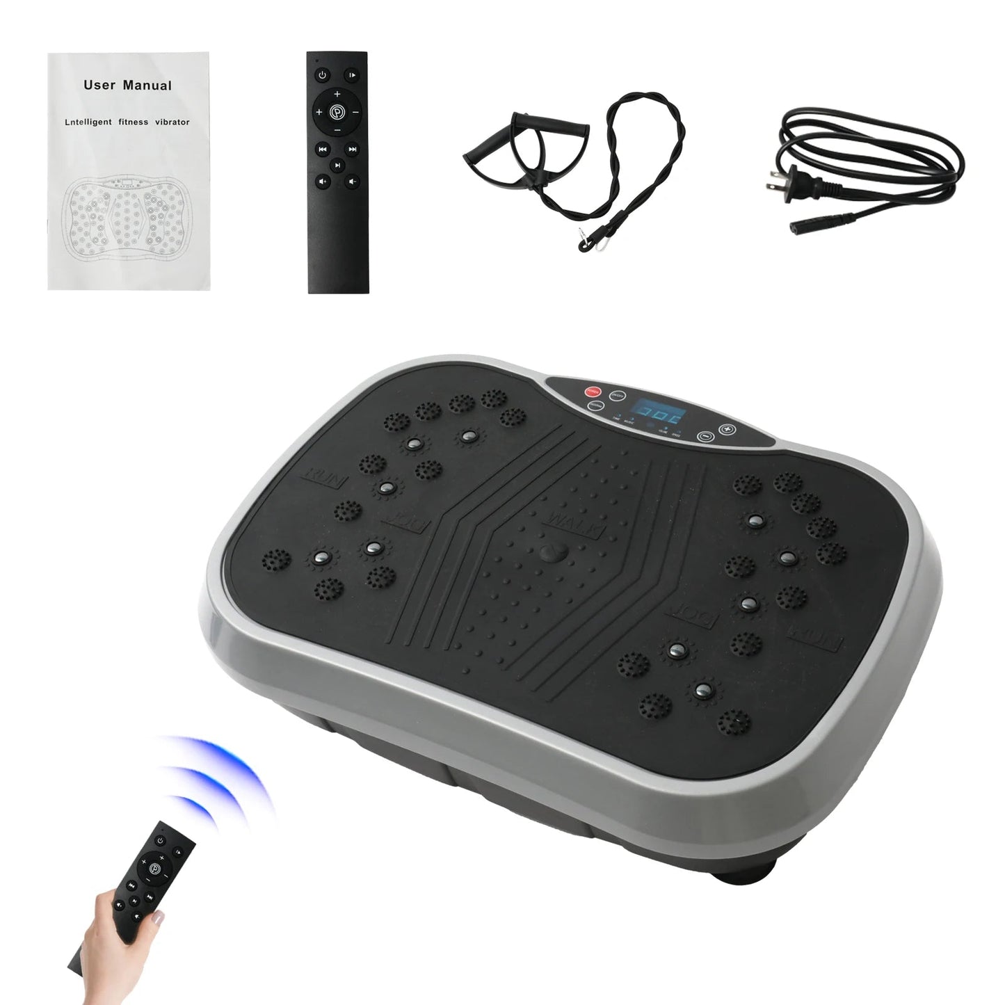 Vibration Plate Exercise Machine Fat-Burning Home Fitness Fat Slinger Shaping Whole Body Workout Portable Fitness Equipment - FitHealthHavenFitHealthHavenFitHealthHaven14:10Silver Black Color;200007763:201336106Silver Black ColorUnited StatesVibration Plate Exercise Machine Fat-Burning Home Fitness Fat Slinger Shaping Whole Body Workout Portable Fitness Equipment