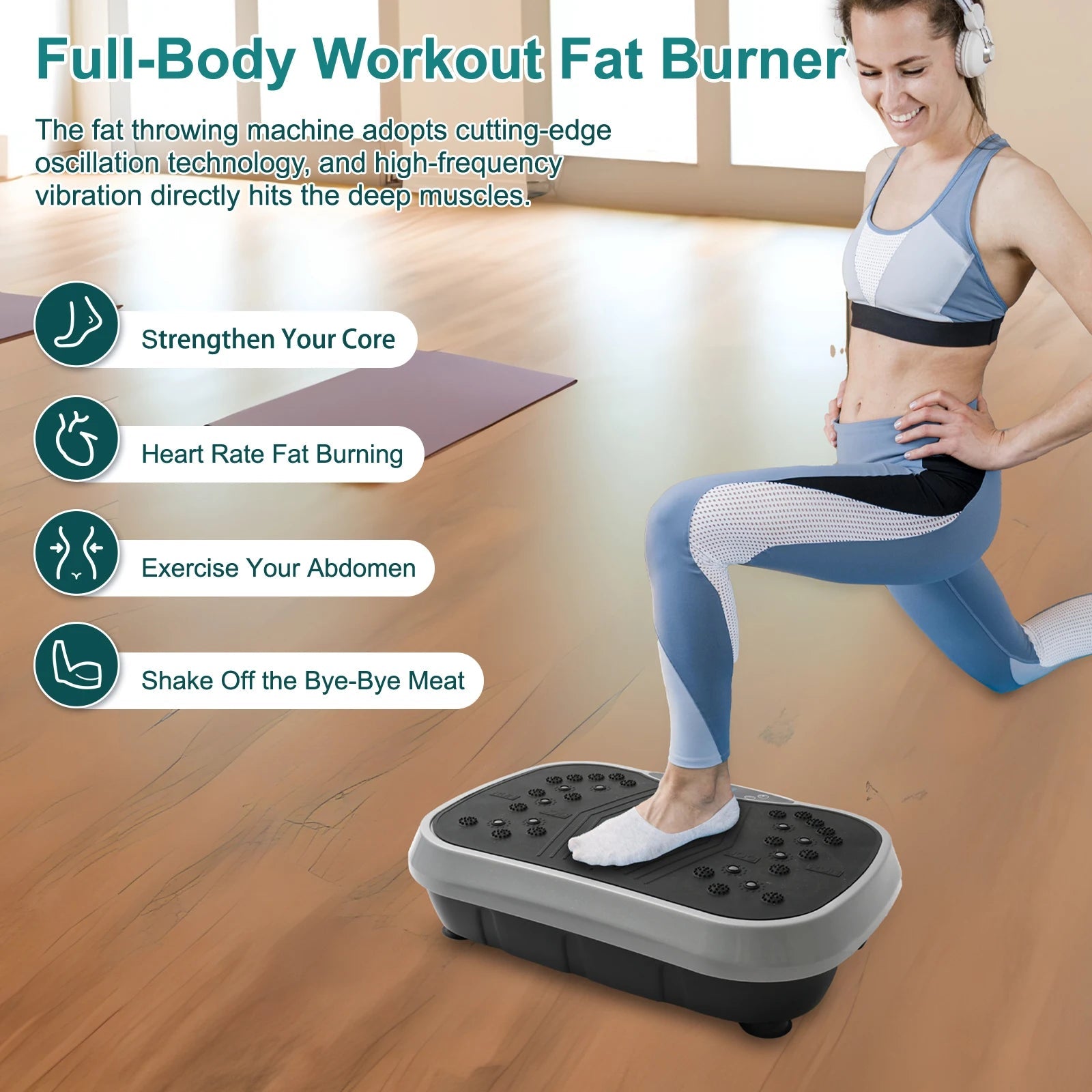 Vibration Plate Exercise Machine Fat-Burning Home Fitness Fat Slinger Shaping Whole Body Workout Portable Fitness Equipment - FitHealthHavenFitHealthHavenFitHealthHaven14:29White Color;200007763:201336106White ColorUnited StatesVibration Plate Exercise Machine Fat-Burning Home Fitness Fat Slinger Shaping Whole Body Workout Portable Fitness Equipment