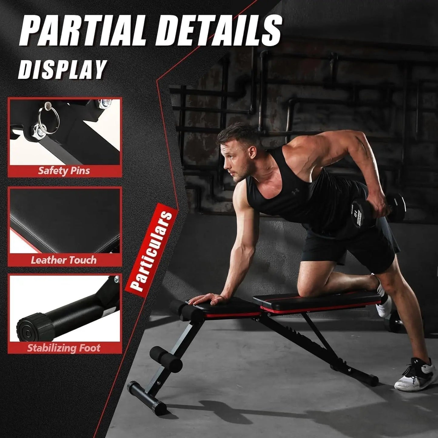 Weight Bench Press, Adjustable Workout Benches for Home Gym Dumbbell Exercise, 800 LB Stable Incline Decline Bench for Full Body - FitHealthHavenFitHealthHavenFitHealthHaven14:771Classic Black;200007763:201336106United StatesClassic BlackWeight Bench Press, Adjustable Workout Benches for Home Gym Dumbbell Exercise, 800 LB Stable Incline Decline Bench for Full Body