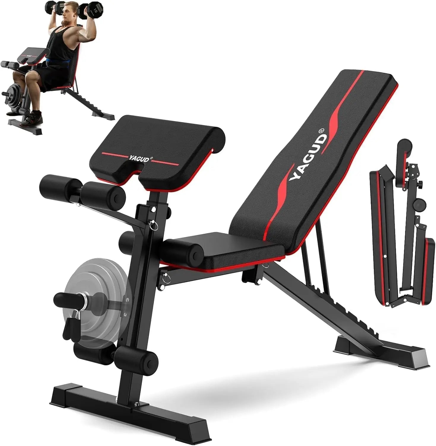 Weight Bench Press, Adjustable Workout Benches for Home Gym Dumbbell Exercise, 800 LB Stable Incline Decline Bench for Full Body - FitHealthHavenFitHealthHavenFitHealthHaven14:193Leg Extension;200007763:201336106United StatesLeg ExtensionWeight Bench Press, Adjustable Workout Benches for Home Gym Dumbbell Exercise, 800 LB Stable Incline Decline Bench for Full Body