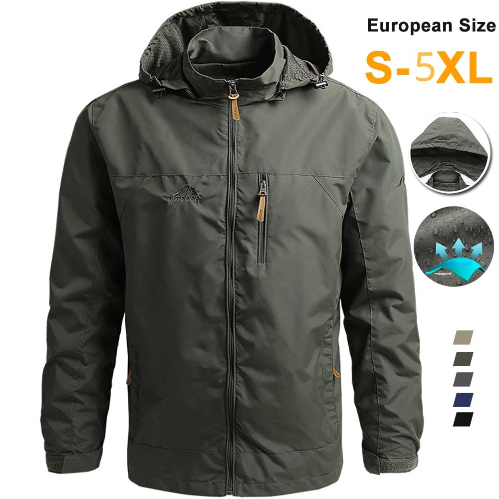 Windbreaker Men Tactical Jacket Waterproof Outdoor Hooded Coat Sports Military European Size S-5XL Field Climbing Thin Outwear - FitHealthHavenFitHealthHavenFitHealthHaven14:200004889;200370261:581452131;5:4182army greenXXLPack of 1Windbreaker Men Tactical Jacket Waterproof Outdoor Hooded Coat Sports Military European Size S-5XL Field Climbing Thin Outwear